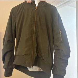 Angel Kiss Dark Green Men's Bomber Jacket